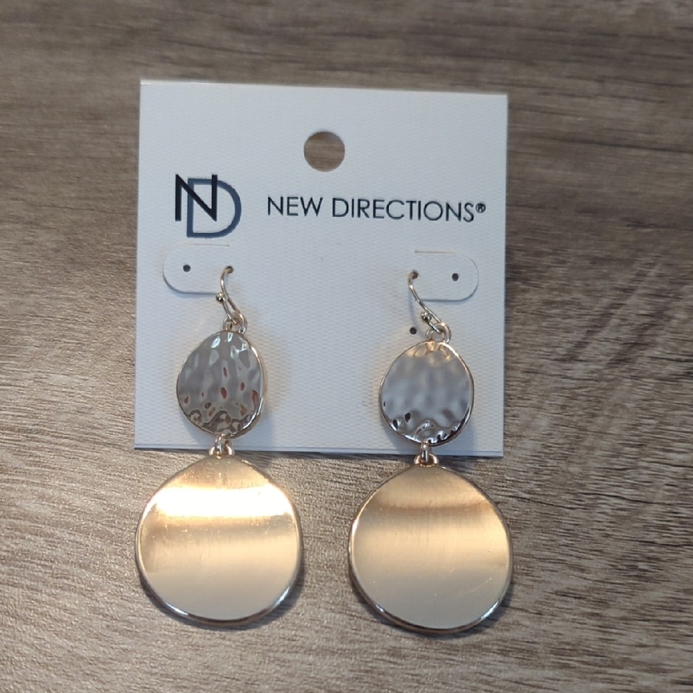 New Directions Chic Gold and Silver Earrings